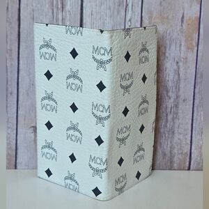 MCM Leather Bifold Wallet with Embossed Logo EUC